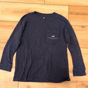 Southern Marsh Boy’s Navy Long Sleeve Shirt, small